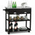 Rolling Kitchen Island Trolley Cart Stainless Steel Flip Tabletop w/Drawer