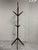 SHEVOX Bamboo Tree Coat Rack Free Standing Hat Hanger with 4 Tiers Hooks Solid Feet Modern Clothes Organizer Shelves for Storage