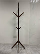 SHEVOX Bamboo Tree Coat Rack Free Standing Hat Hanger with 4 Tiers Hooks Solid Feet Modern Clothes Organizer Shelves for Storage