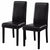 Set of 2 Contemporary Dining Chairs High Quality Modern Durable Wooden Frame Half-PU-leather Fabric Dining Room Chairs HW51327