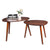 Side Table Two Piece Table Top Triamine Millennium Cherry sider Table Night Table for Living room Bedroom