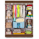Simple 4-Layer 10 Lattices Non-Woven Fabric Wardrobe Home Storage Organizer
