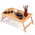 Simple Bamboo Tea Table Wood Color