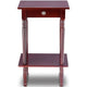 Simple Design Elegant Tall Telephone Stand Side Shelf Table Solid Wood Lower Storage Shelf Catchy Decor Endtable HW57880