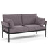 Simple style double fabric sofa loveseat Balcony sofa
