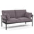 Simple style double fabric sofa loveseat Balcony sofa