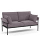 Simple style double fabric sofa loveseat Balcony sofa