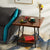 Small Coffee Table for Living Room Square Coffee Table for Small Space with Black Iron Frame