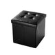 Sofa-shaped storage box Folding Ottoman Storage Box Pouffe Seat Stool Home Chair Footstool Storage Bench High load bearing