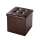 Sofa-shaped storage box Folding Ottoman Storage Box Pouffe Seat Stool Home Chair Footstool Storage Bench High load bearing