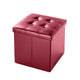 Sofa-shaped storage box Folding Ottoman Storage Box Pouffe Seat Stool Home Chair Footstool Storage Bench High load bearing