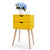 Solid Color End Table Nightstand Storage Wood Bedroom Table 2 Drawers Durable Sturdy Nightstand Fashion Business Style JJ0024