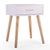 Solid Color End Table Nightstand Storage Wood Bedroom Table 2 Drawers Durable Sturdy Nightstand Fashion Business Style JJ0024
