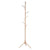 Solid Wood Coat Rack, Lacquered Pine Hat and Coat Rack with 8 Hooks-Living Room and Bedroom Clothes Hanger