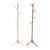 Solid Wood Coat Rack, Lacquered Pine Hat and Coat Rack with 8 Hooks-Living Room and Bedroom Clothes Hanger