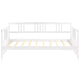 Solid Wood Daybed, Multifunctional, Twin Size, White Multifunctional Daybed Wooden Slats Support Sturdy Strong and Stunning