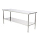 Stainless Steel Galvanized Work Table Cake Table Woodworking Metal Hiah Hardness Desk for Home Kitchen industry Work 24-72"