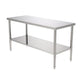 Stainless Steel Galvanized Work Table Cake Table Woodworking Metal Hiah Hardness Desk for Home Kitchen industry Work 24-72"