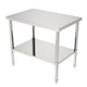 Stainless Steel Galvanized Work Table Cake Table Woodworking Metal Hiah Hardness Desk for Home Kitchen industry Work 24-72"