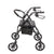 Steel & Nylon Walker with Wheels Black & Blue wheelchair for old people chair with 4 wheels