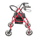 Steel & Nylon Walker with Wheels Black & Blue wheelchair for old people chair with 4 wheels