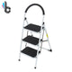 Step Ladder Three Layers Design Foldable Convenient Placement Hand Ladder With Handrails Home Supply Kitchen Furniture