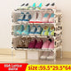 Storage Shoe Rack Pink Yellow Cabinet Organizer Holder Multi Layers Assemble Shoes Shelf Home Living Room Furniture Shoe Racks