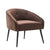 Stylish and elegant brown velvet living room chair armchair chair modern chair lounge chair bedroom chair simple furniture