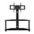 Swivel Floor TV Stand with Mount 3-in-1 Flat Panel Height Adjustable Glass Entertainment Stand 32 -65 inch TV 3-Tier Media Stand