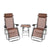TWO Zero Gravity Lounge Chair Brown with Portable Cup Holder Table,patio chairs outdoor chair garden furniture outdoor furniture