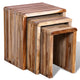 Three Piece Nesting Tables Reclaimed Teak Kitchen Table Computer Desk For Home Furniture