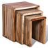 Three Piece Nesting Tables Reclaimed Teak Kitchen Table Computer Desk For Home Furniture