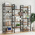 Tribesigns 3-in-1 wide 5-story bookshelf, large open bookshelf, wood and metal bookshelf