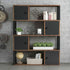 Tribesigns 4-Tier Bookcase, Rustic Open Bookshelf with Storage Cabinet, Vintage Industrial Display Book Shelf with Door