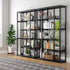 Tribesigns bookshelf with metal mesh, industrial 6-story bookshelf, display shelf storage organizer for home office