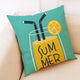 Tropical plant printed cushion cover summer style pillowcase pineapple decoration home sofa cover