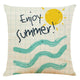 Tropical plant printed cushion cover summer style pillowcase pineapple decoration home sofa cover