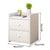 US 1/2 Drawers Simple Bedroom Storage Cabinet with Drawer Modern Wooden Nightstand Easy Assembly Bedside Table Handle Desk
