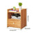 US 1/2 Drawers Simple Bedroom Storage Cabinet with Drawer Modern Wooden Nightstand Easy Assembly Bedside Table Handle Desk