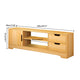 US 1/2 Drawers Simple Bedroom Storage Cabinet with Drawer Modern Wooden Nightstand Easy Assembly Bedside Table Handle Desk