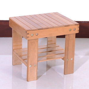 US Children Bench Stool Bamboo Wood Color Dropshipping