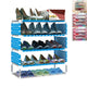USA Stock Creative Five Layers Shoes Rack Simple DIY Assembly Shoes Organizer Shelf Non-woven Fabric Shoes Storage Shelves