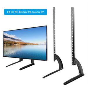 Universal TV Desktop Monitor Stand TV Table Mount Desk Stand Bracket for Most 32-65" LCD Flat Screen TV Easy Install
