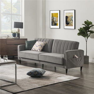 Velvet 3 Seater Sofa Bed Premium Velvet and WoodenModern Sofa Living Room Bedroom Family Net Red Sofa Light Luxury lover Chair