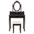 Vintage Makeup Vanity Desk Removable Mirror Dresser Reading Dressing Table Brown Cosmetics Storage 4 Drawers Bedroom Furniture