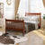 Wood Platform Bed with Headboard and Wooden Slat Support Wood Shelf Stable Classic Bed For Bedroom Apartment