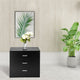 Wood Simple 3-Drawer Dresser Black Made High Quality Material Elegant fine workmanship bedroom furniture nightstand