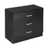 Wood Simple 3-Drawer Dresser Black made of high quality material Elegant, fine workmanship, bedroom furniture nightstand.