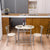 furniture set for dining MDF House Rectangular Table And Two Chairs Home Couple Living Room Double Small Dining Table And Chairs