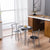 furniture set for dining MDF House Rectangular Table And Two Chairs Home Couple Living Room Double Small Dining Table And Chairs